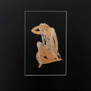 04- Vrouwtje Papier 32x32 cm (a la Matisse) - 2022