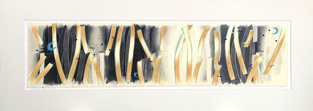 06- Canto Passionato Mixed media 40x110 cm - 2022