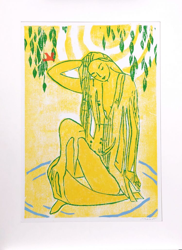 27- Z.T. Linodruk 60x80 cm (Insp. by Matisse)