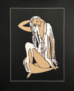 19-Z.T. Linodruk-papier 60x80 cm 2023 (Insp. by Matisse)